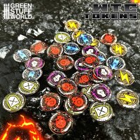 Green Stuff World - WTC Token Set Wh40k compatible...