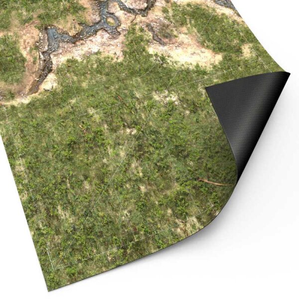 Green Stuff World - Neoprene Mat 44x60" Duskriver Meadows with deployment lines