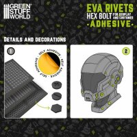 Green Stuff World - Adhesive EVA Hex Bolt rivets 2mm