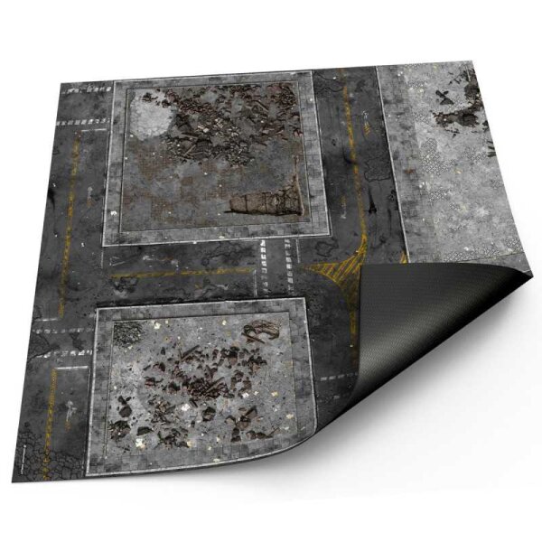 Green Stuff World - Neoprene Mat 4x4 Ground Zero District (120x120cm)