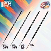 Green Stuff World - Synthetic Cel Shading Brushes Pack x4