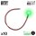Green Stuff World - Green Flickering LED Lights 3mm