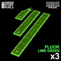 Green Stuff World - 3-6-9 Combat Ruler Pack – Fluor Green