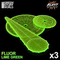 Green Stuff World - Blast Markers and Templates - Fluor Green