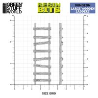 Green Stuff World - Large Wooden Ladders 1:48-1:35