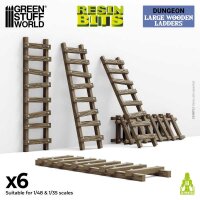 Green Stuff World - Large Wooden Ladders 1:48-1:35