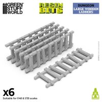 Green Stuff World - Large Wooden Ladders 1:48-1:35