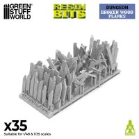 Green Stuff World - Broken Wood Planks 1:48-1:35