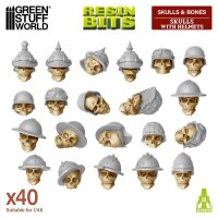 Green Stuff World - Skulls with Helmets 1:48