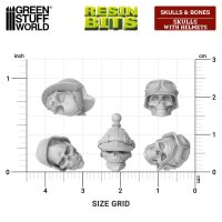 Green Stuff World - Skulls with Helmets 1:48