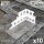 Green Stuff World - Basic WTC Glasspack Footprints 10x