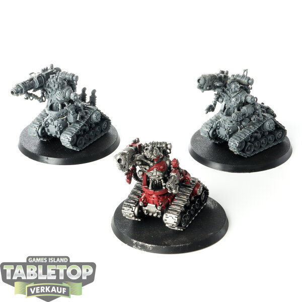Adeptus Mechanicus - 3x Kataphron Destroyers - teilweise bemalt