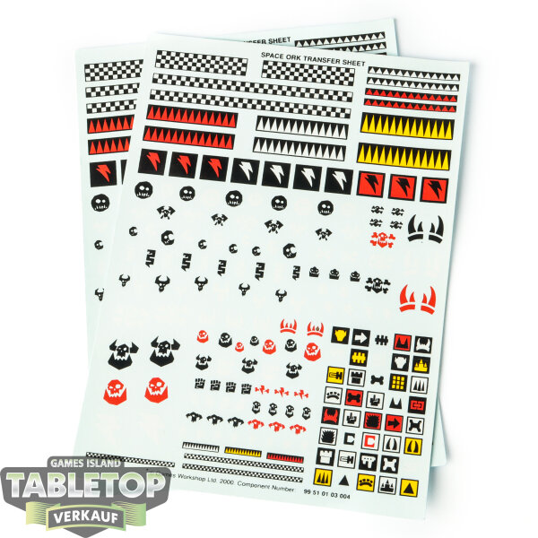 Orks - 2x Space Ork Transfer Sheets - Sonstiges