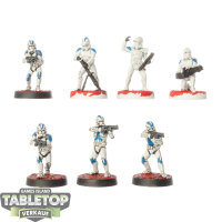 Galaktische Republik - 7x Phase II Clone Troopers -...
