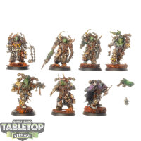 Death Guard - 7x Plague Marines - bemalt