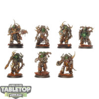 Death Guard - 7x Plague Marines - bemalt