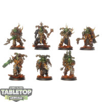 Death Guard - 7x Plague Marines - bemalt