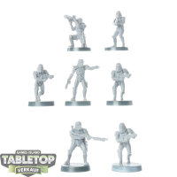 Galaktisches Imperium - 7x Stormtroopers - unbemalt
