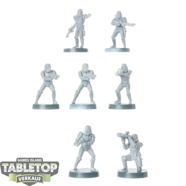 Galaktisches Imperium - 7x Stormtroopers - unbemalt