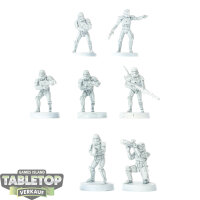 Galaktisches Imperium - 7x Stormtroopers - grundiert
