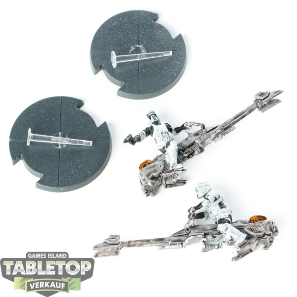 Galaktisches Imperium - 2x 74-Z Speeder Bikes - teilweise bemalt