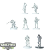 Galaktisches Imperium - 7x Scout Troopers - teilweise bemalt