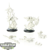 Cryx - 2x Bane Thrall Officer and Standard - unbemalt