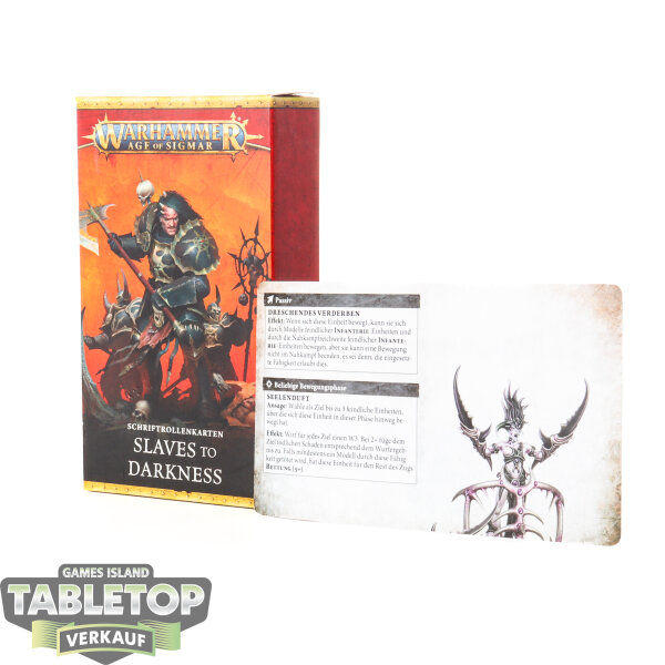 Slaves to Darkness - Warscroll Cards: 4th Edition - deutsch