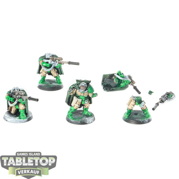 Space Marines - 5 Scout classic - teilweise bemalt