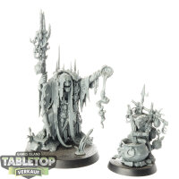 Orruk Warclans - Swampcalla Shaman with Pot-grot - unbemalt