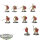 Orruk Warclans - 10 x Gutrippaz - teilweise bemalt