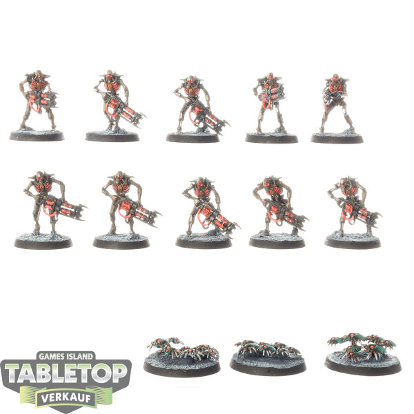 Necrons - 10 x Necron Warriors - bemalt