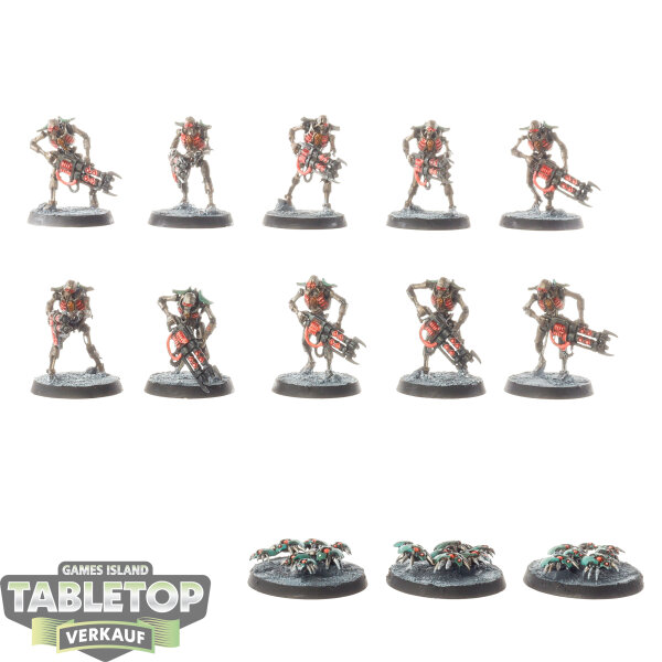 Necrons - 10 x Necron Warriors - bemalt