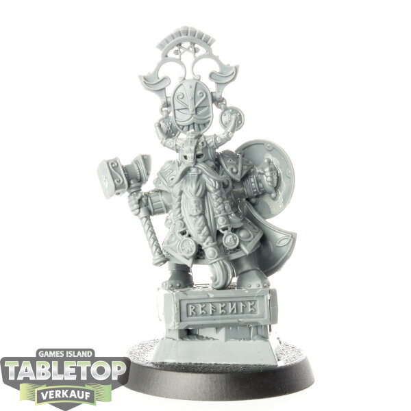 Dwarfen Mountain Holds - Dwarf King With Oathstone - unbemalt