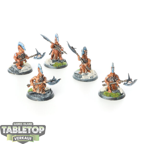 Fyreslayers - 5x Hearthguard Berzerkers - bemalt