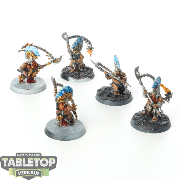 Fyreslayers - 5x Hearthguard Berzerkers - bemalt