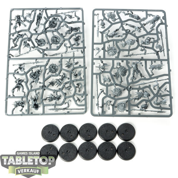 Orruk Warclans - 10 Gutrippaz - im Gussrahmen