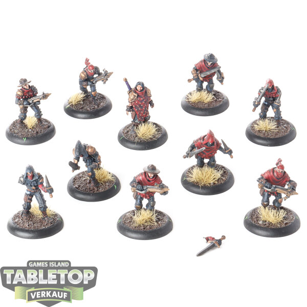Warmachine - 10x Croes Cutthroats - bemalt