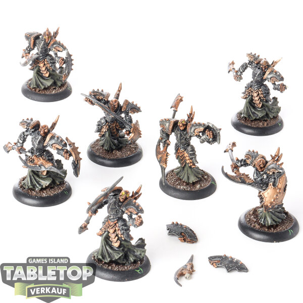 Cryx - 7x Bane Knights klassisch - bemalt