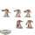 Horus Heresy - 5x Legion Cataphractii Terminator Squad - teilweise bemalt