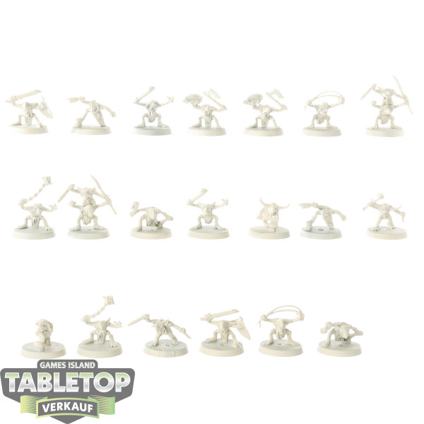 Ogor Mawtribes - 20x Gnoblars - grundiert