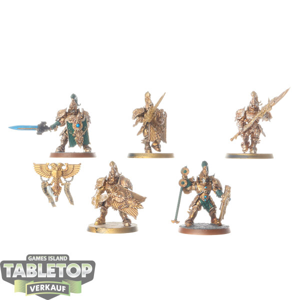 Adeptus Custodes - 5x Custodian Guard - teilweise bemalt