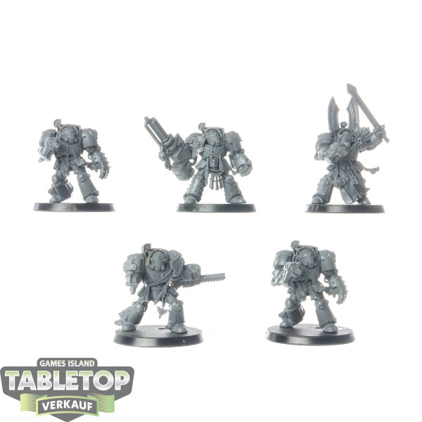 Dark Angels - 5x Deathwing Terminators - unbemalt