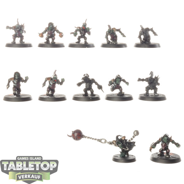 Blood Bowl - 12x Goblin Team: Scarcrag Snivellers - Originalverpackt / Neu