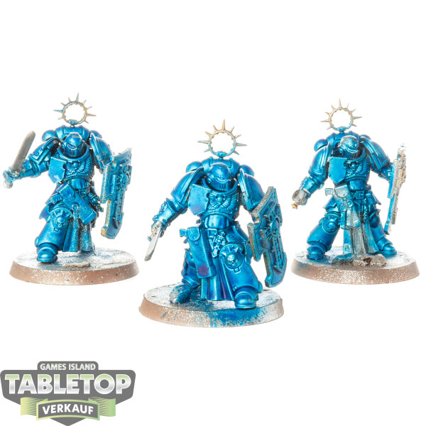 Space Marines - 3x Bladeguard Veterans - teilweise bemalt