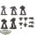 Black Templars - 5x Primaris Crusader Squad - teilweise bemalt