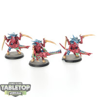 Tyraniden - 3x Tyranid Warriors - bemalt