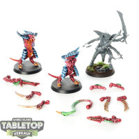 Tyraniden - 3x Tyranid Warriors - teilweise bemalt