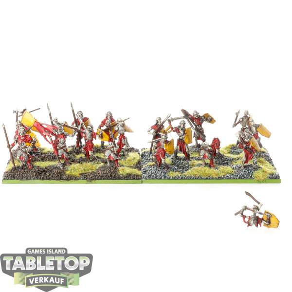 Kings of War - 19x Undead Skeletons - bemalt