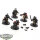 Black Templars - 5x Black Templars Sword Brethren - teilweise bemalt